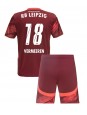 RB Leipzig Arthur Vermeeren #18 Replika Borta Kläder Barn 2024-25 Kortärmad (+ byxor)